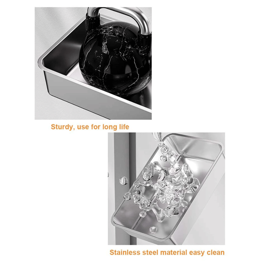 Enclosed Cat Litter Box with Stainless Steel Tray & Removable Top | Scoop & Holder Included 11