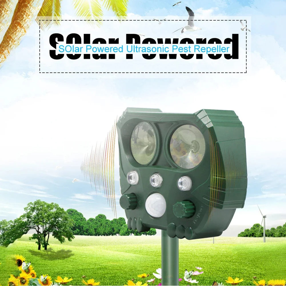 Solar-Powered Ultrasonic Animal Deterrent to Repel Birds, Rodents & Unwanted Cats From Your Garden 7