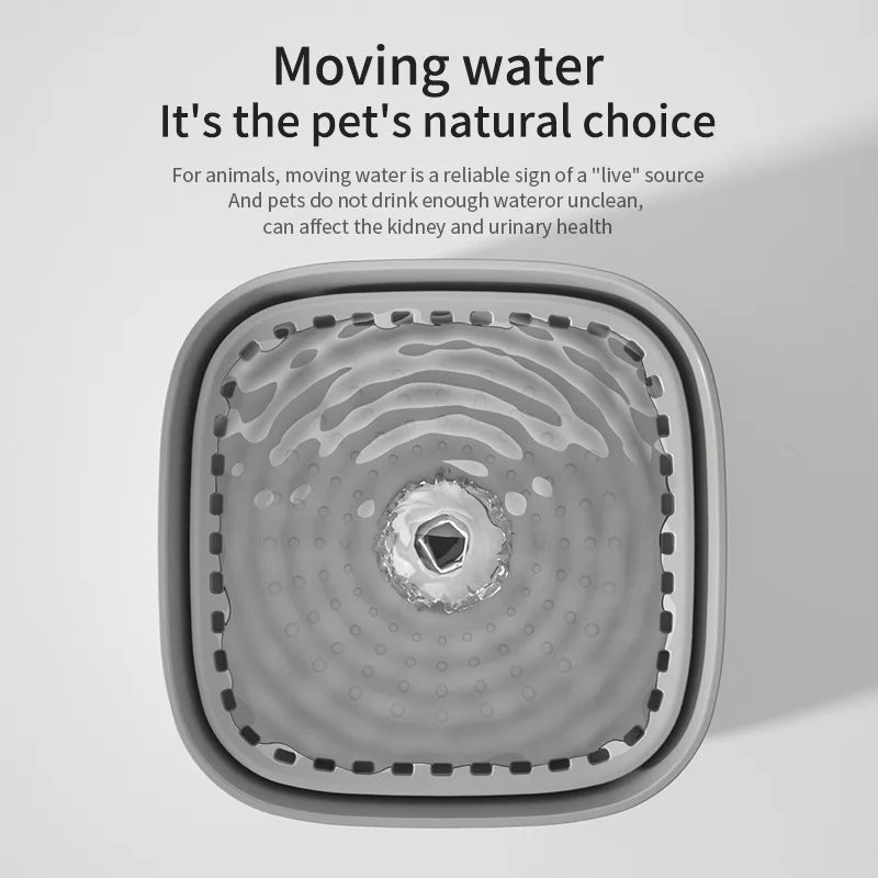 3L Cube Automatic Cat Water Fountain | Low-Noise & USB Rechargeable