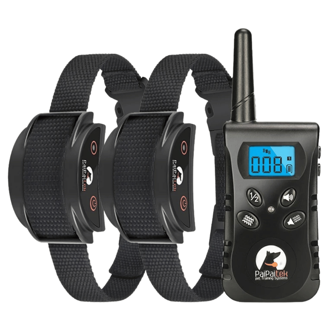 Sound & Vibrate No Shock Dog Training Collar & Remote | Up to 500m Range