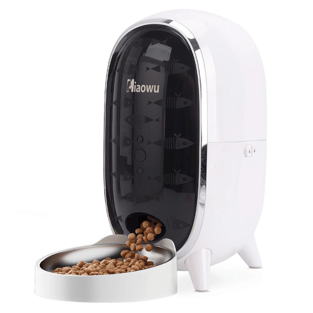 WiFi Connected Automatic Cat Feeder with Smart App Control, Stats & Voice Recorder | Up to 15 Portions / 6 Meals per Day 2