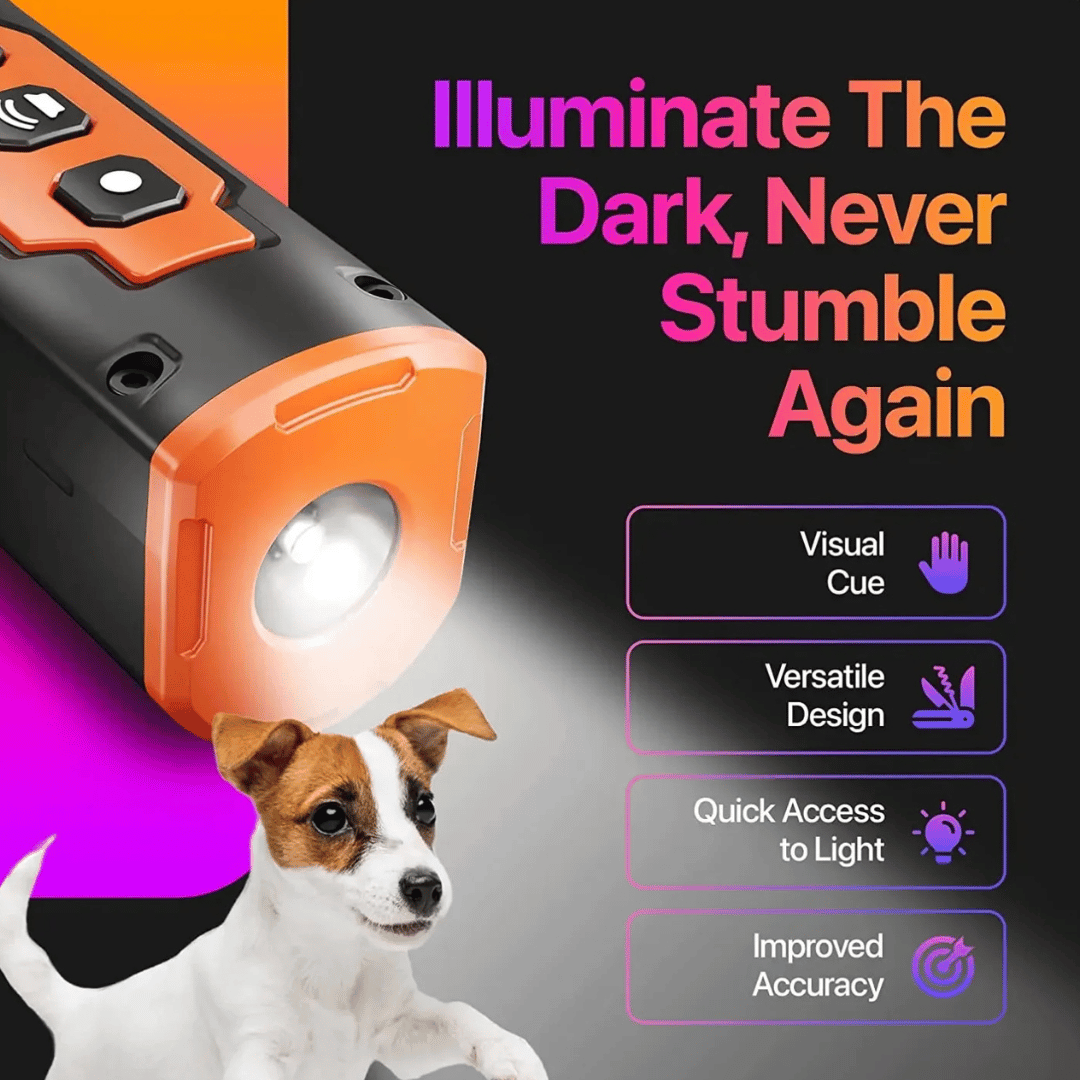 Handheld Ultrasonic Anti-Bark Dog Behavior Training Device with LED Light 5
