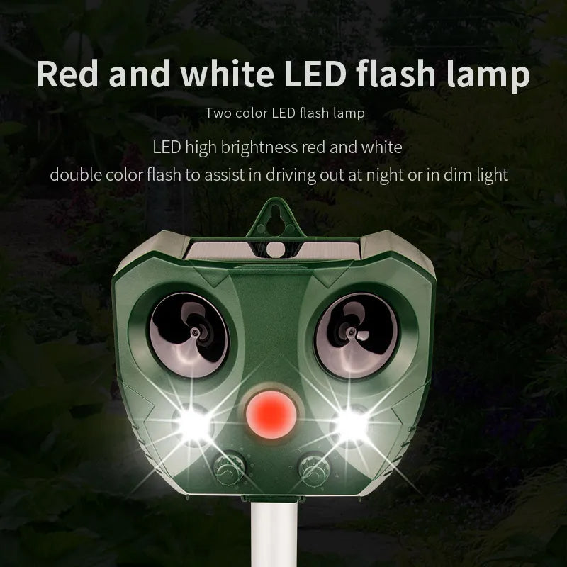 Solar Ultrasonic Animal Repeller for Gardens | Safe Motion-Activated Pest Deterrent for Rodents, Birds, Foxes & Cats 5
