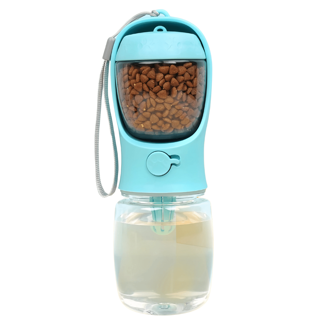 2-In-1 Portable Dog Water Bottle & Food Storage Container