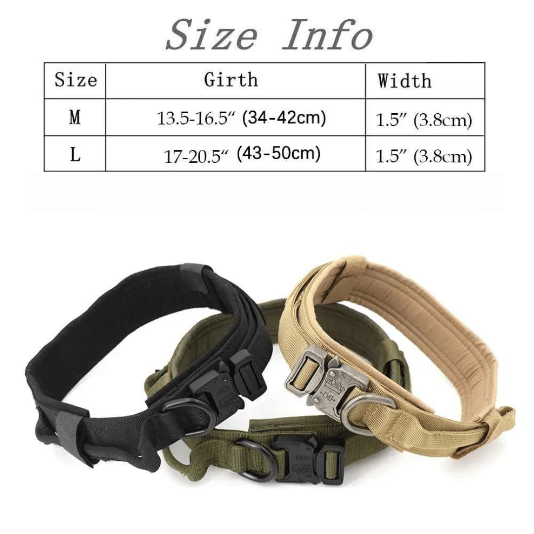Large Dog Military-Style Dog Harness with Collar, Leash & Pouch Set | Tactical Dog Training Vest 18