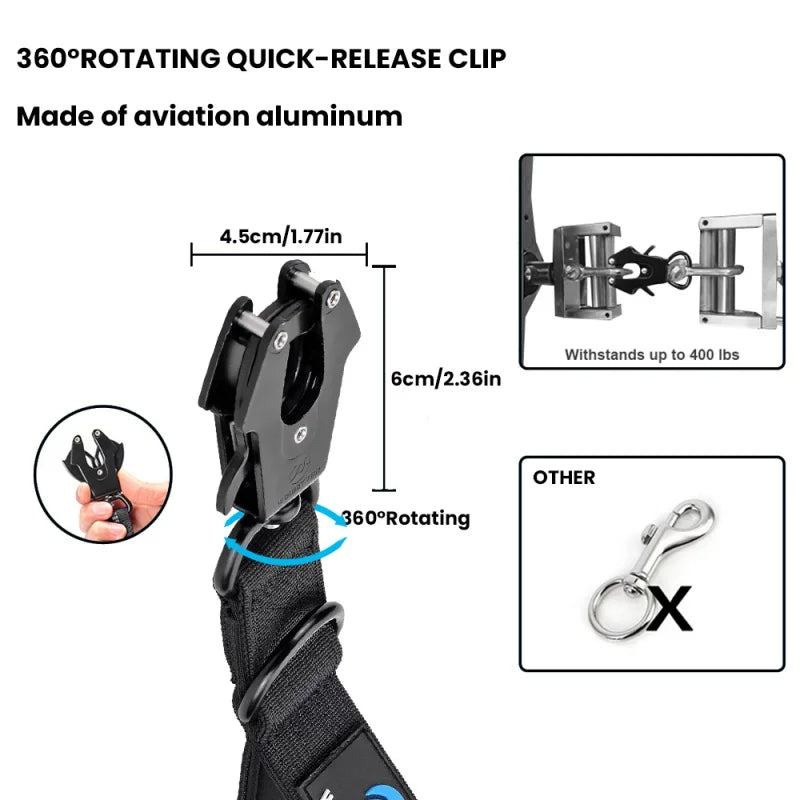 Heavy Duty Military-Style Quick Release Short Dog Leash for Large Dog 7