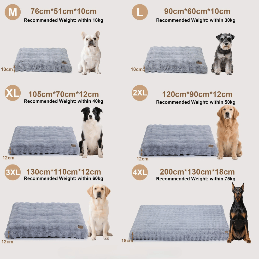 Cloud Comfort Giant & XXL Dog Bed Pillow with Ultra Soft Plush & Washable Cover