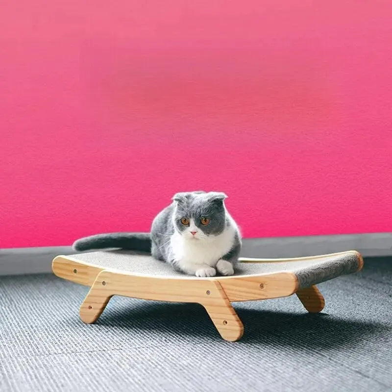 Adjustable Cat Scratching Board with Sturdy Wooden Frame 4