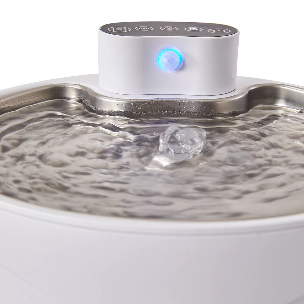 Pet Water Fountain for Fresh Flowing Water for Cats & Dogs | Plug-In & USB Rechargeable 3