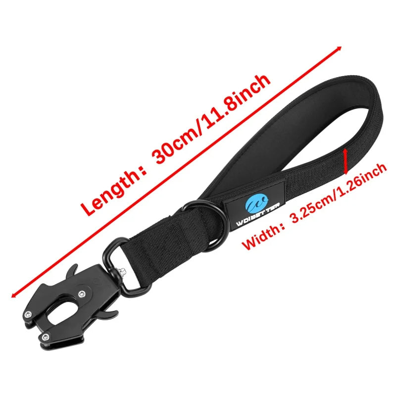Heavy Duty Military-Style Quick Release Short Dog Leash for Large Dog Training 10