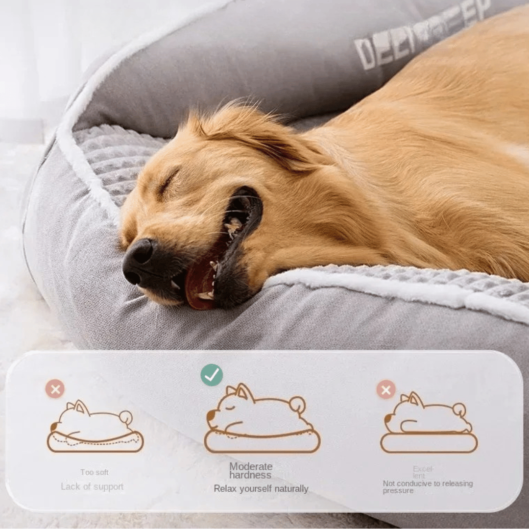 Super-Soft & Insulated Calming Dog Bed with Zipped Washable Cover 8