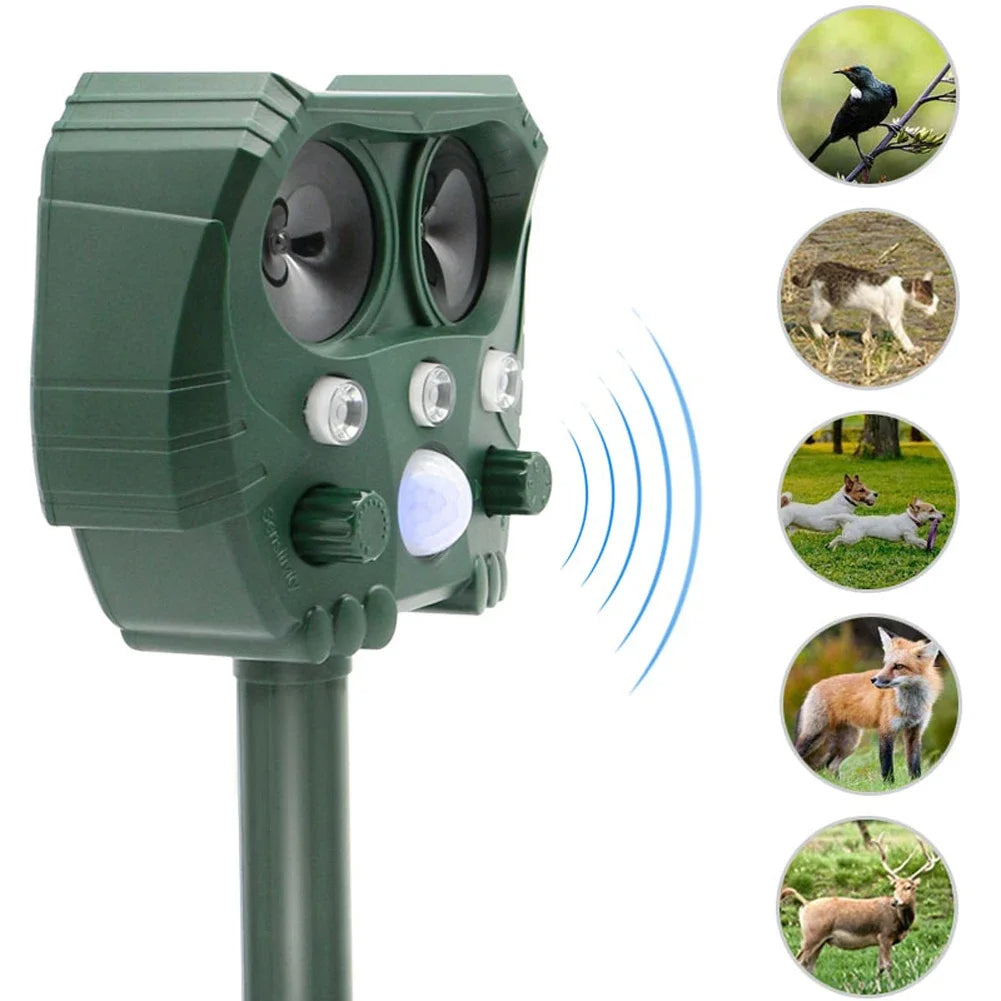 Solar-Powered Ultrasonic Animal Deterrent to Repel Birds, Rodents & Unwanted Cats From Your Garden 4