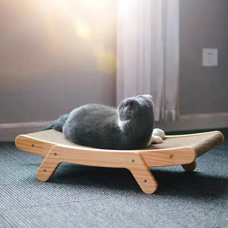 Adjustable Cat Scratching Board with Sturdy Wooden Frame 3