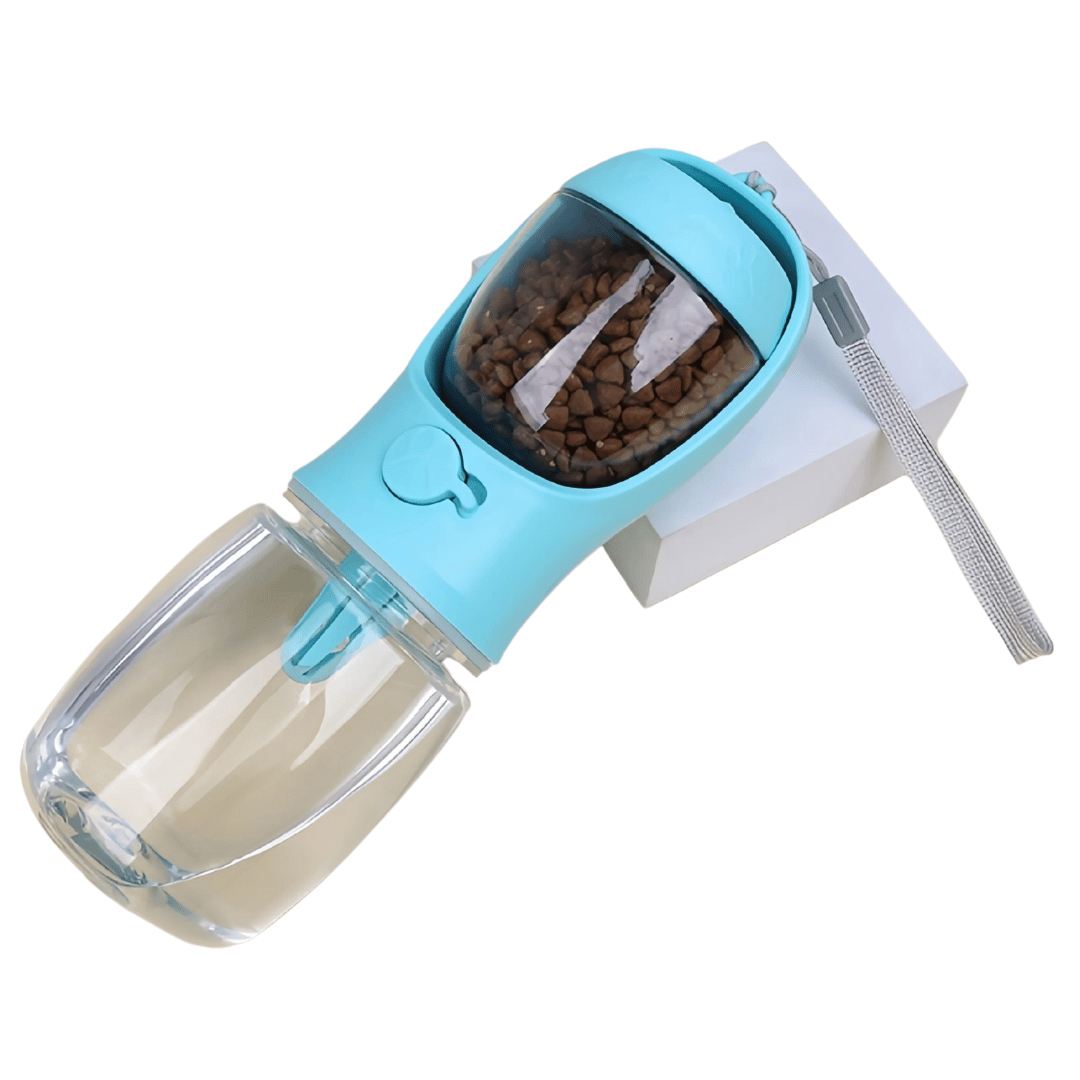 2-In-1 Portable Dog Water Bottle & Food Storage Container