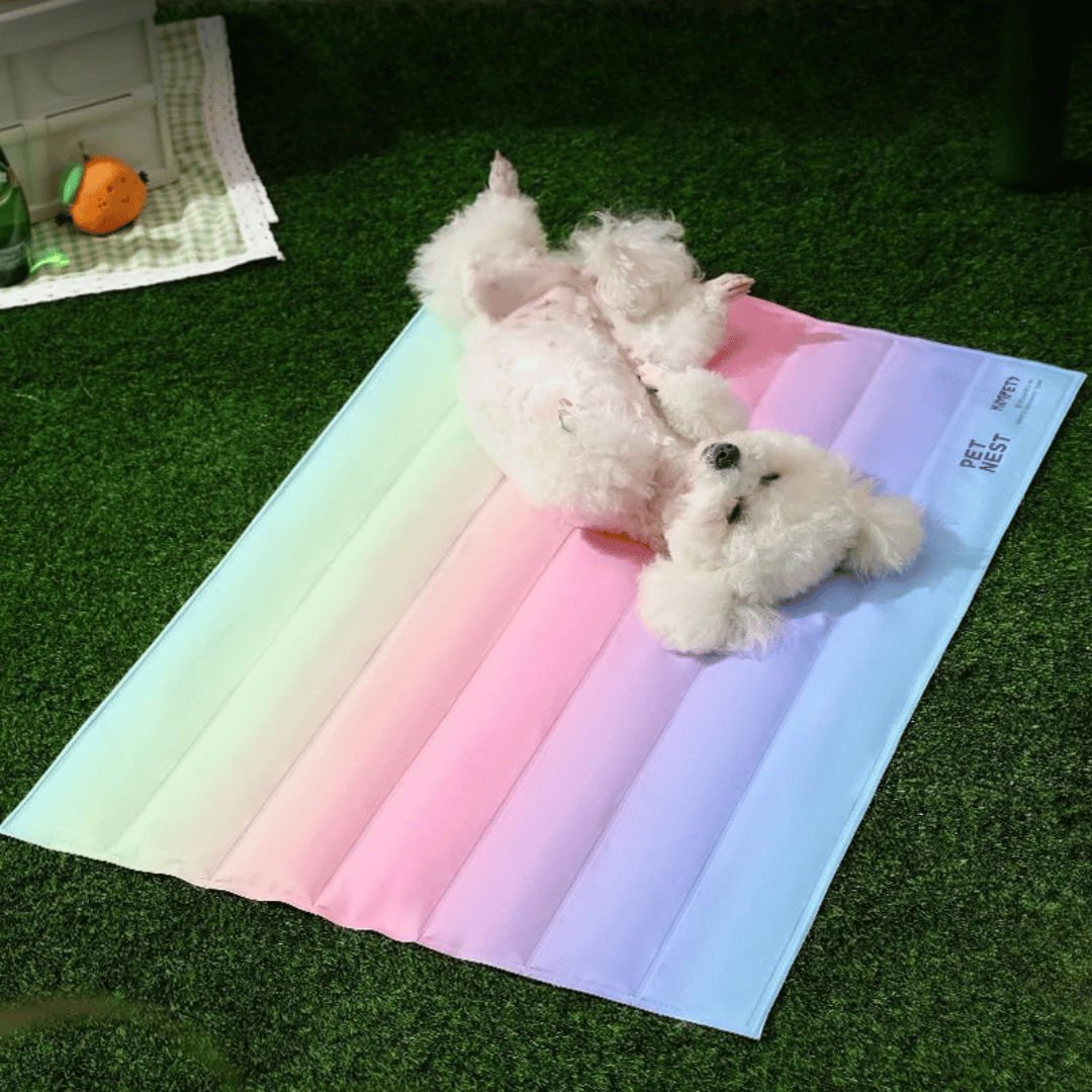 Gel-Filled PVC Dog Cooling Bed | Waterproof & Scratch-Resistant Pet Cool Mat 2
