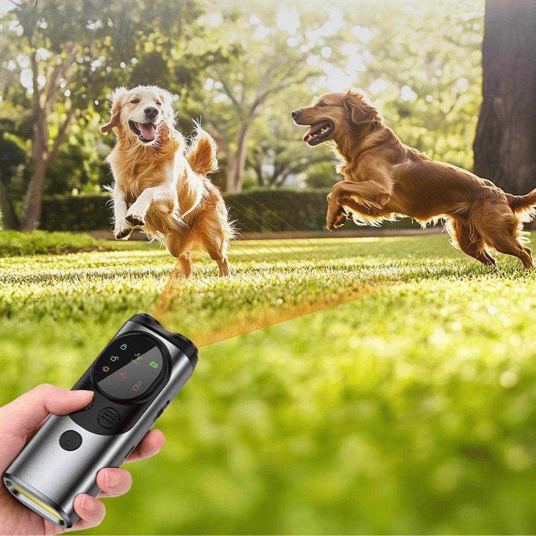 Handheld Ultrasonic Anti-Bark Dog Training Repeller with LED Light 2