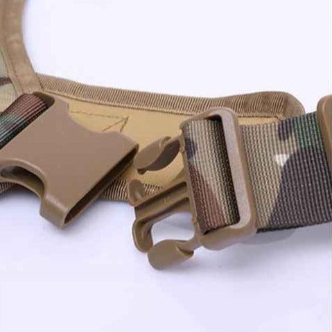 Large Dog Military-Style Dog Harness with Collar, Leash & Pouch Set | Tactical Dog Training Vest 11