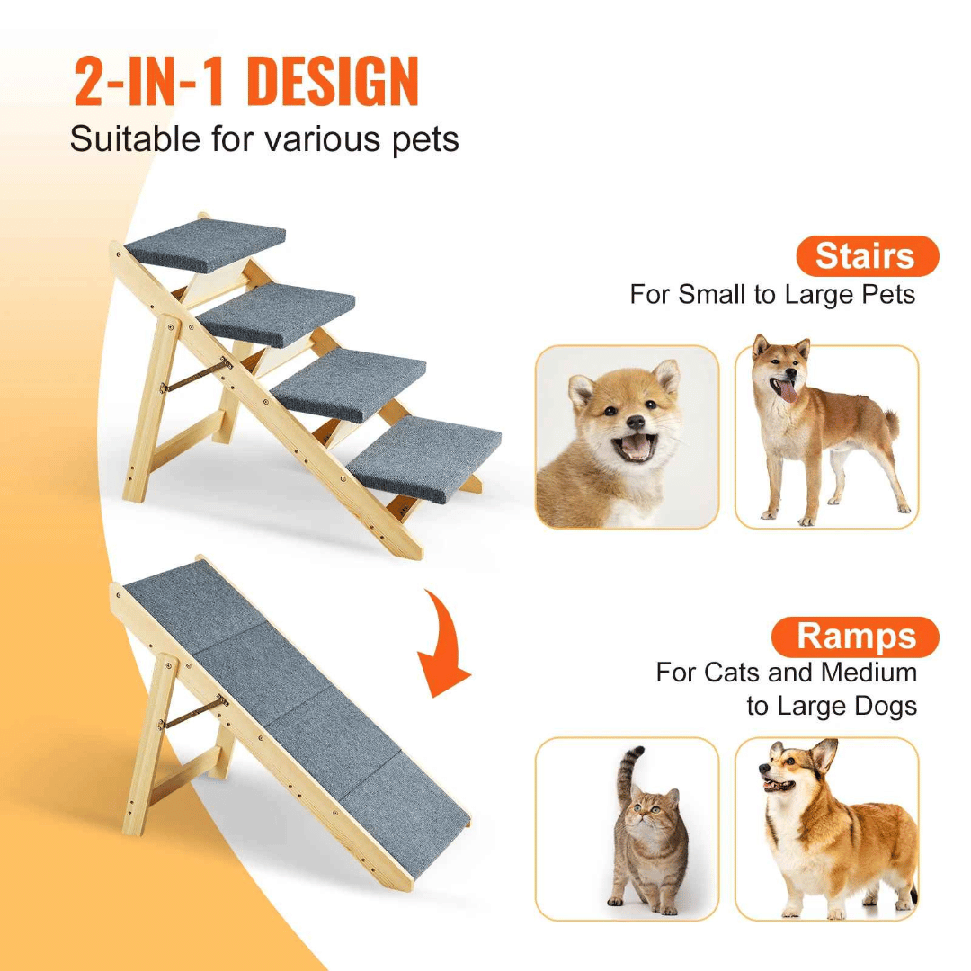 2-In 1 Secure Dog Steps & Ramp 4