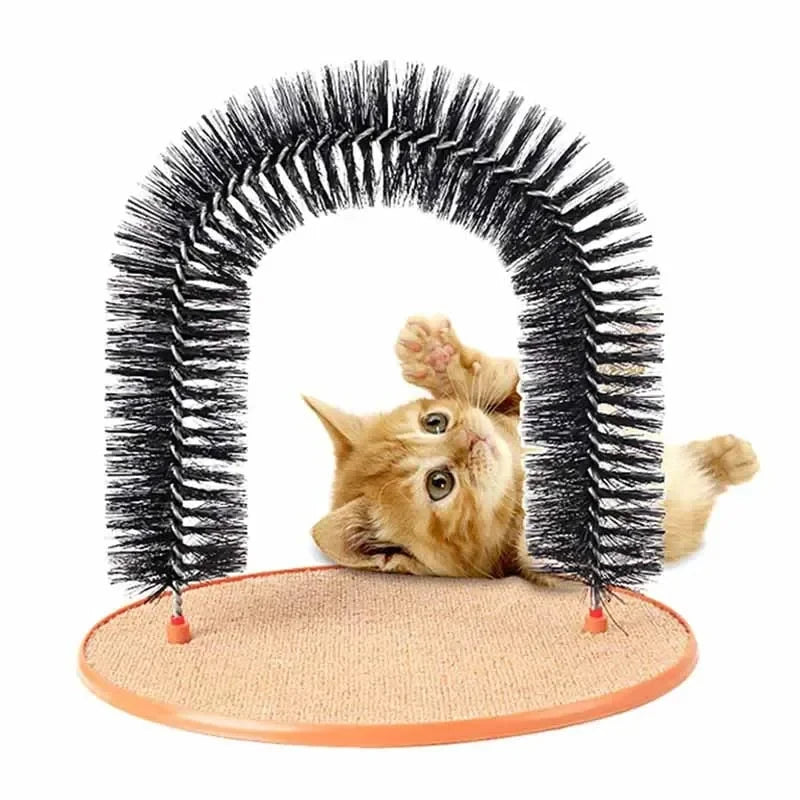 Cat Self-Groomer Rubbing Brush Arch for Scratching & Play 5