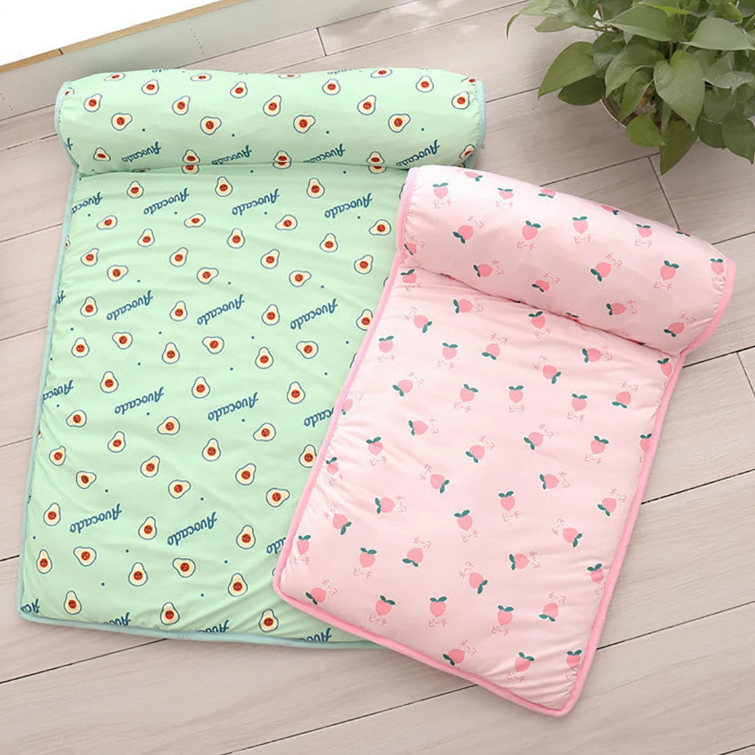 Cute Dog Cooling Mat Pad with Head Support | Breathable & Machine Washable 5
