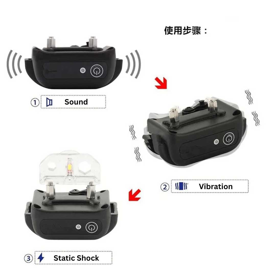 300m Dog Training Collar with Remote Control | Rechargeable & Waterproof 3