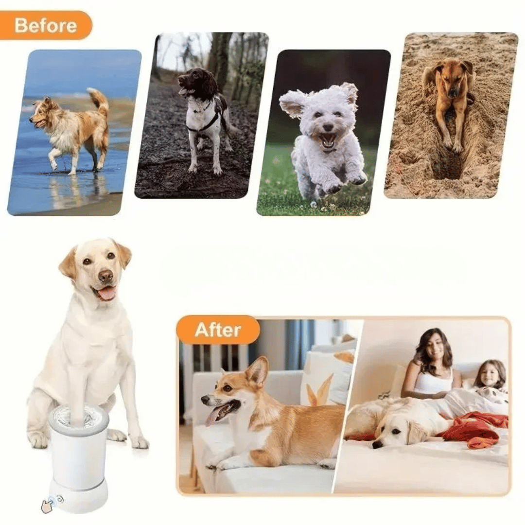 Automatic Dog Paw Cleaner Cup for Quick & Easy On-The-Go Paw Washing | Low-Noise & USB Rechargeable 9