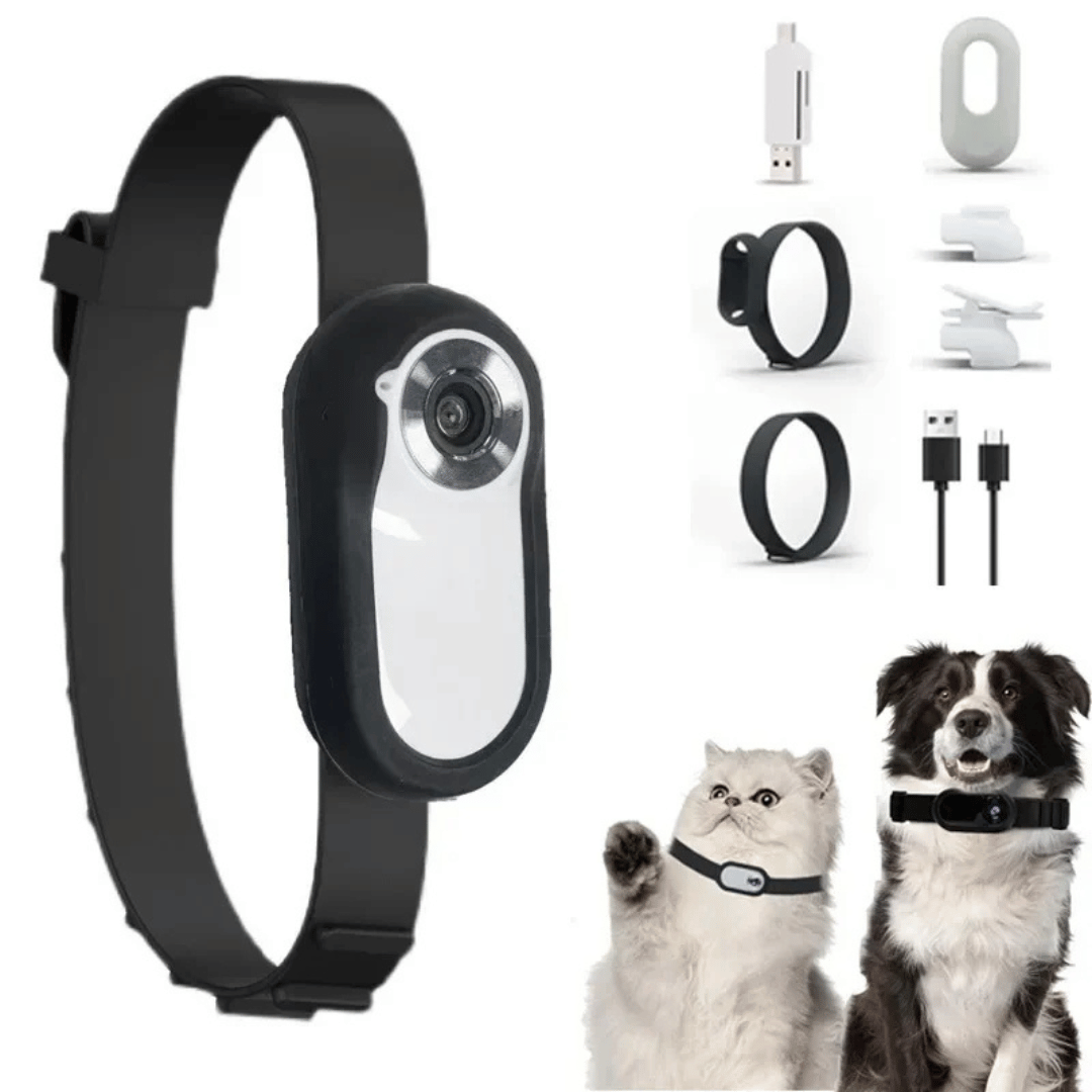 Adventure View HD 1080P Pet Collar Camera | 160° Wide-Angle Recording for Cats & Dogs 12