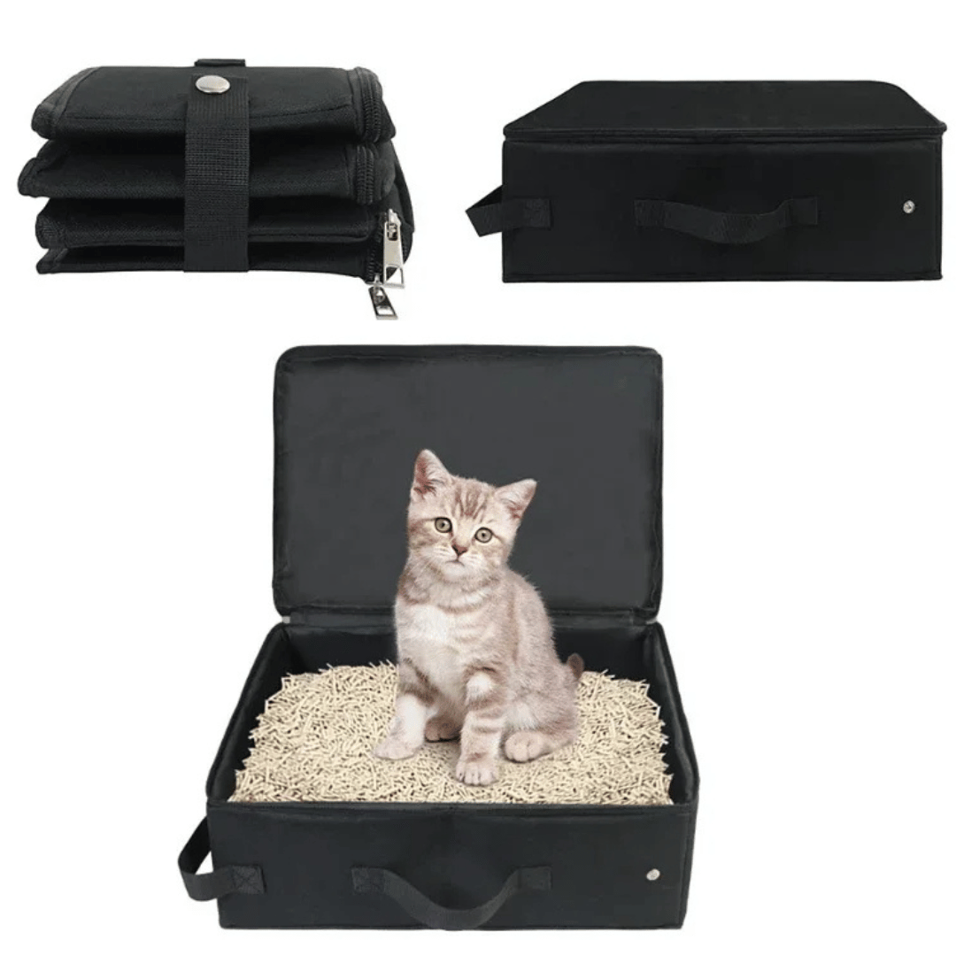 Foldable & Portable Travel Cat Litter Box 2