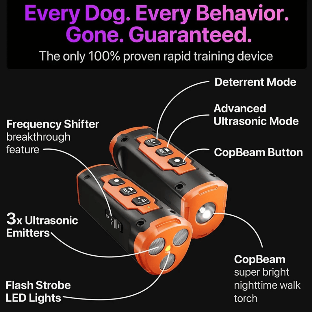 Handheld Ultrasonic Anti-Bark Dog Behavior Training Device with LED Light 6