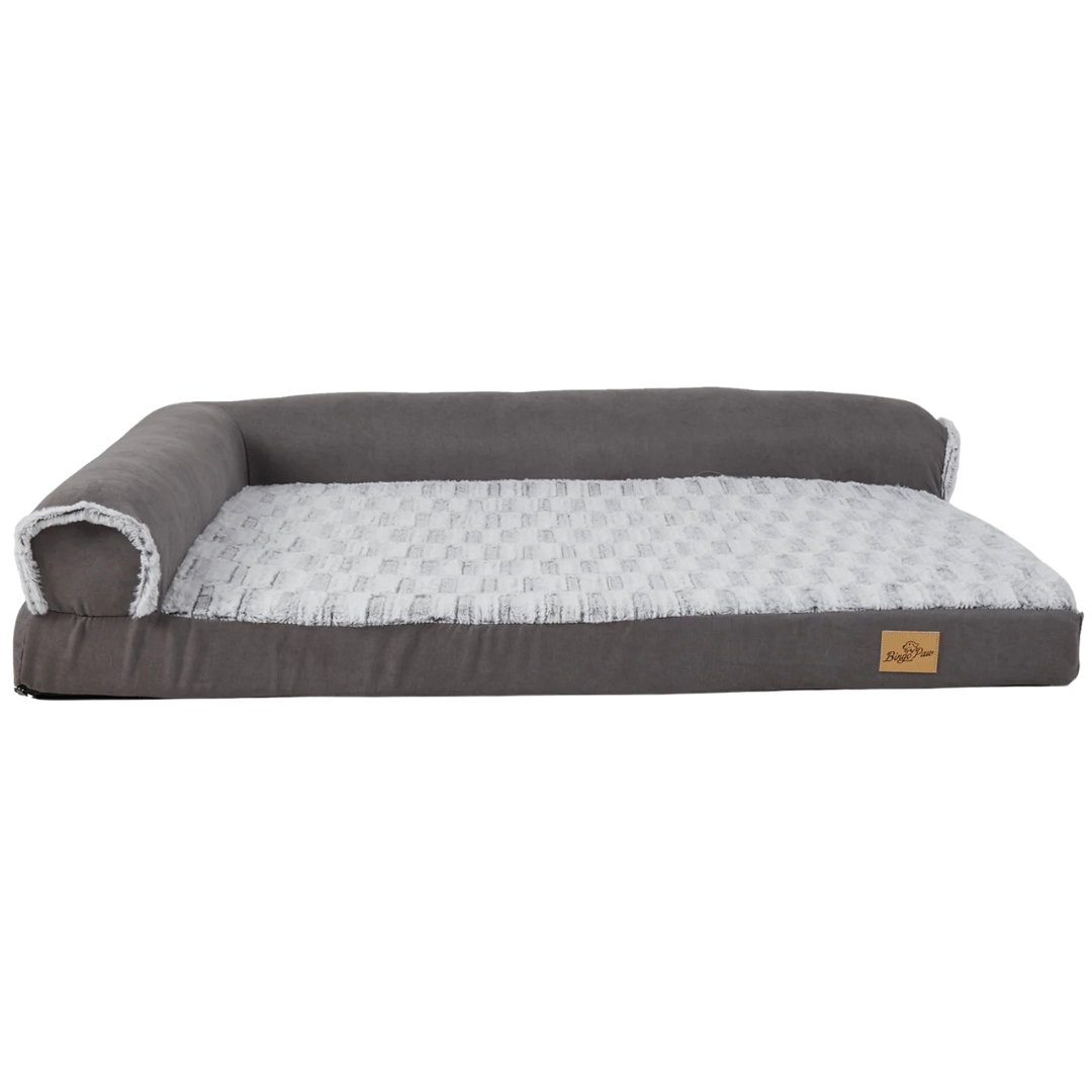 XL Orthopedic Memory Foam Dog Bolster Bed for Large Dogs