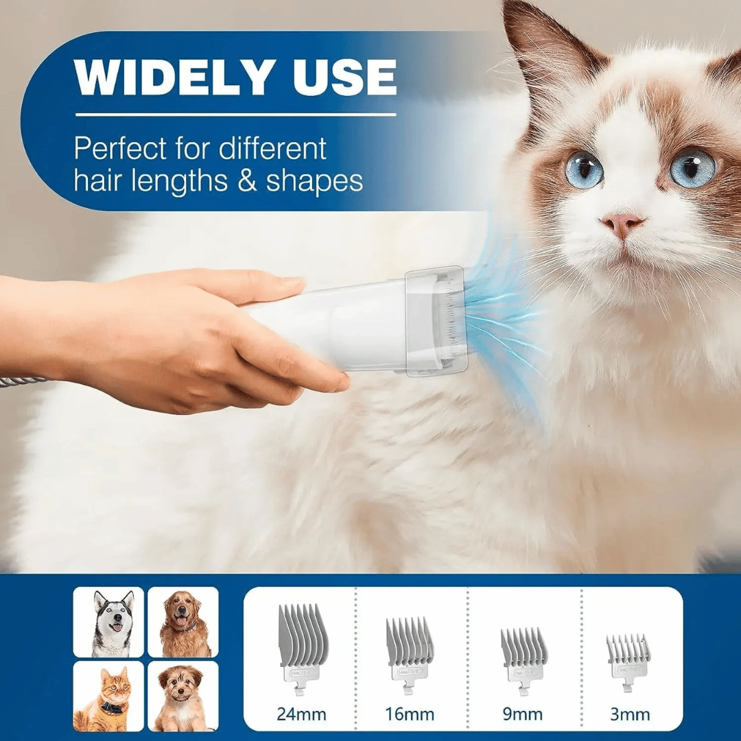 Low-Noise Dog Grooming Vacuum with Full Pet Hair Clippers & Brush Kit | Large 2.3L Capacity 5