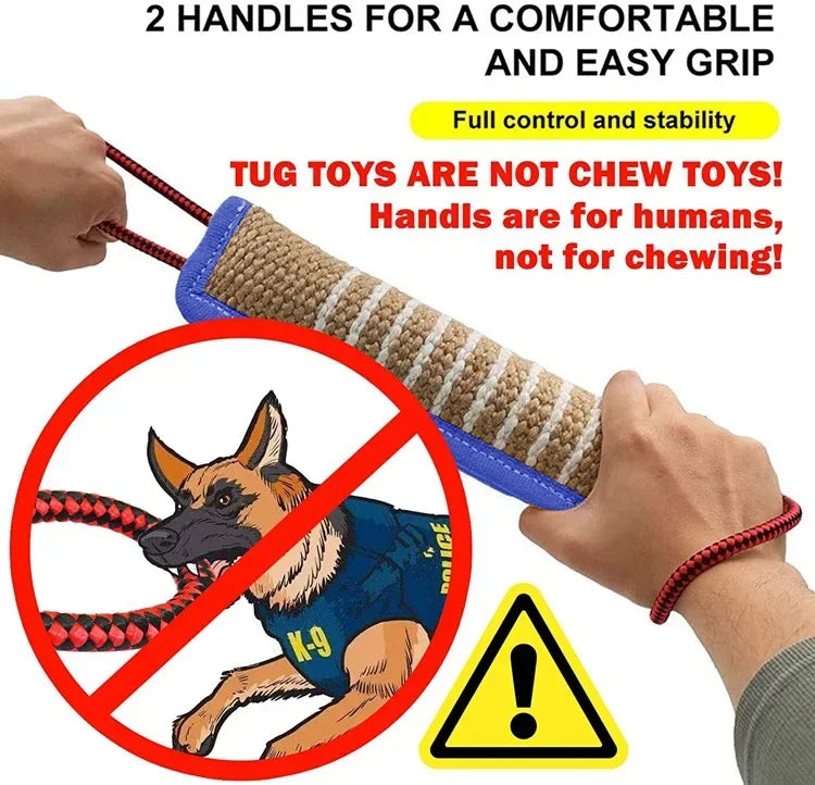Double-Handle Jute Dog Bite Pillow for Dog Training 12