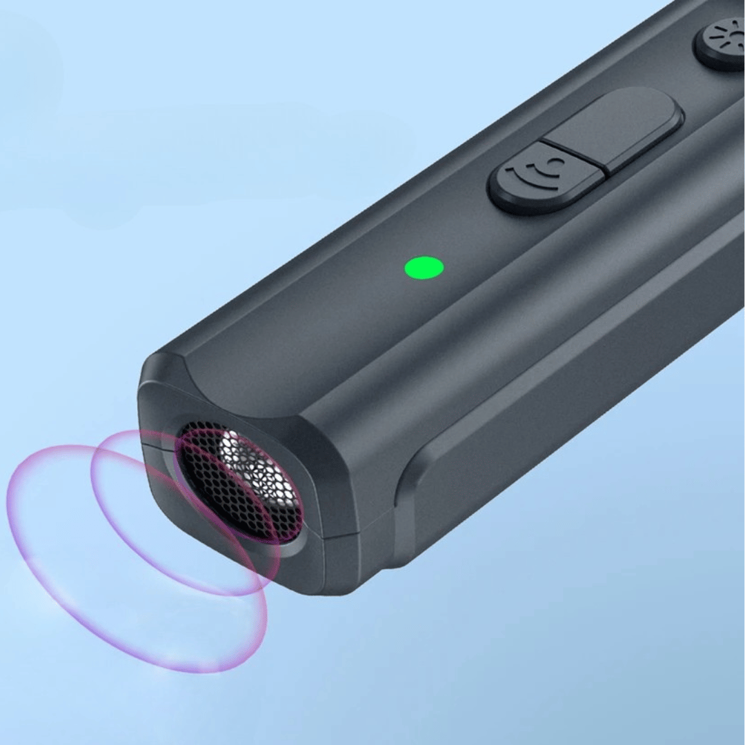 Slimline Ultrasonic Dog Bark Controller with Light & Buzzer | USB Rechargeable 7