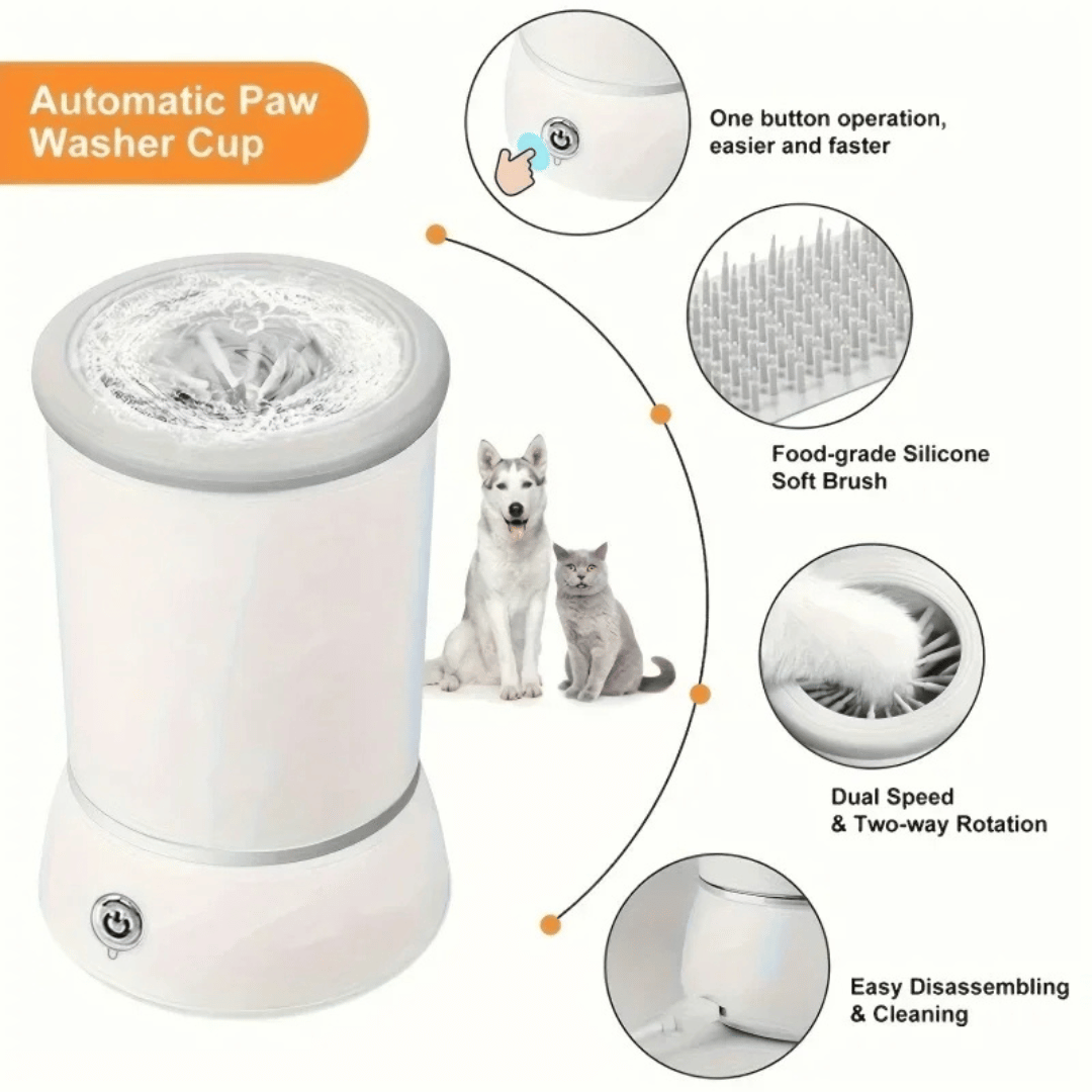 Automatic Dog Paw Cleaner Cup for Quick & Easy On-The-Go Paw Washing | Low-Noise & USB Rechargeable 7