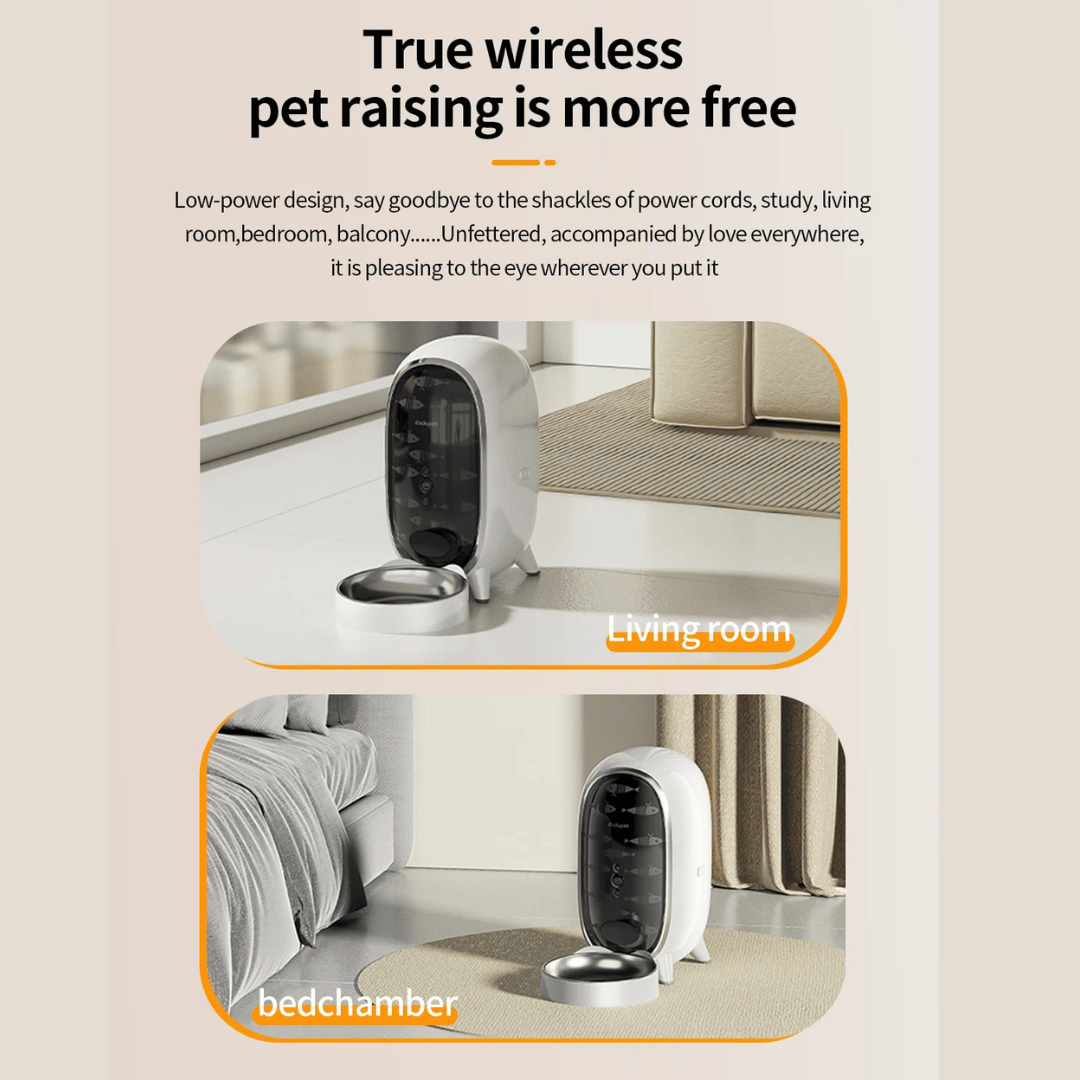 WiFi Connected Automatic Cat Feeder with Smart App Control, Stats & Voice Recorder | Up to 15 Portions / 6 Meals per Day 7