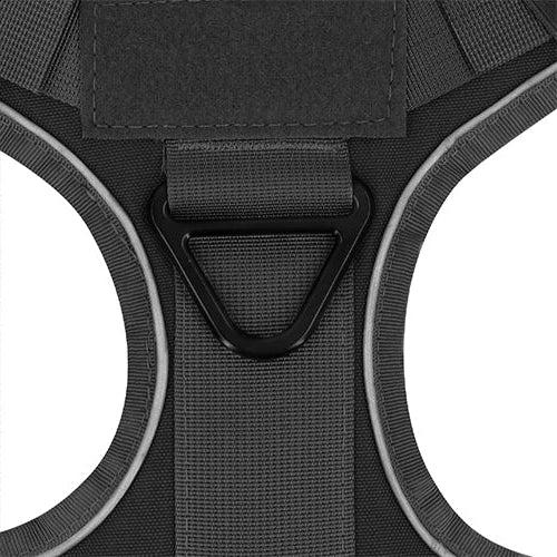 Sturdy Dog Harness with Reflective Piping & Metal Buckles | Tactical Dog Training Vest
