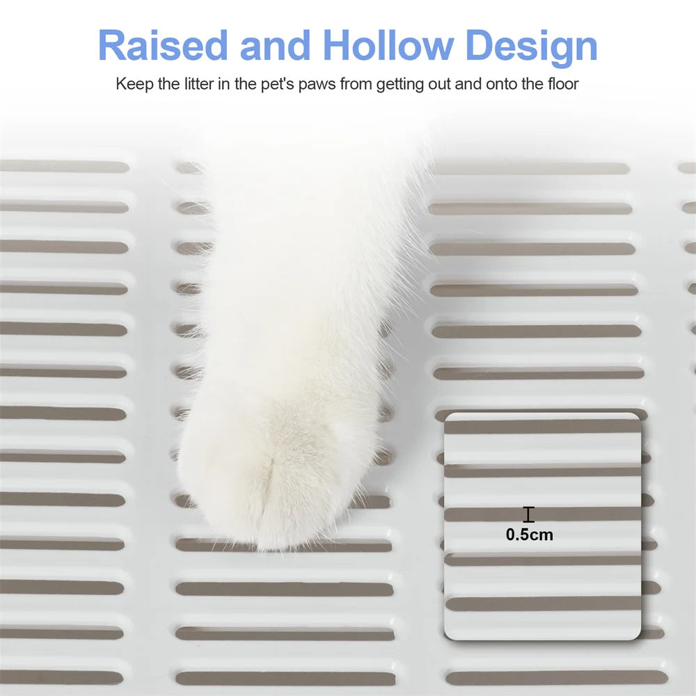 Front & Top Entry Enclosed Cat Litter Box with Drawer Tray & Scoop 11