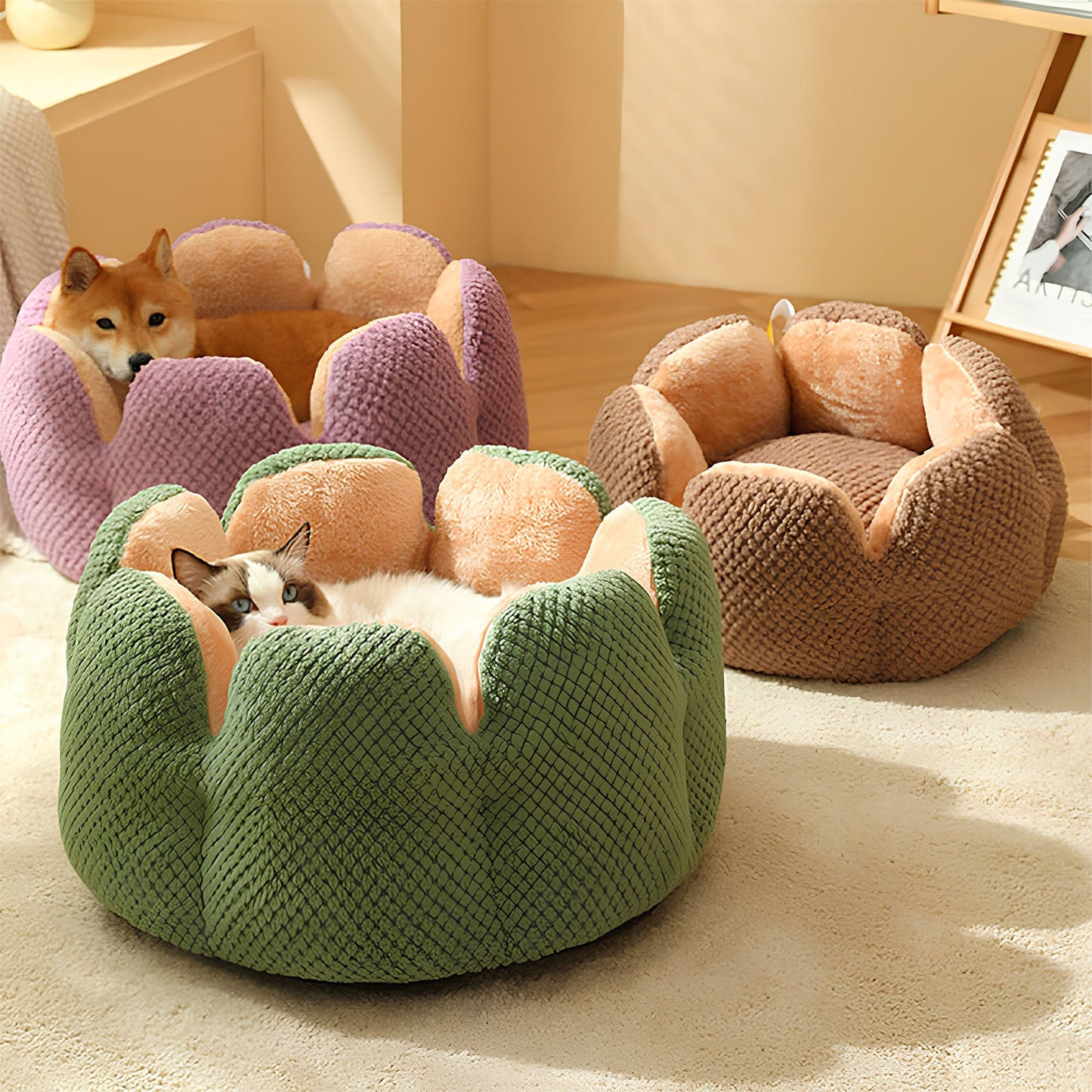 Cactus-Shaped-Pet-Bed-for-Cats-and-Small-Dogs-2