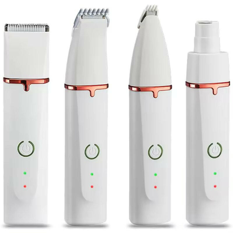 Cordless 4-in-1 Dog Grooming Clippers – Low Noise, Waterproof & Rechargeable 1