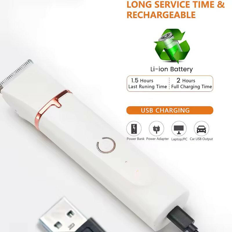 Cordless 4-in-1 Dog Grooming Clippers – Low Noise, Waterproof & Rechargeable 6
