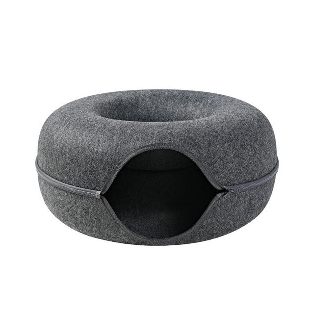 Donut-Shaped-Interactive-Cat-Bed-Tunnel-3