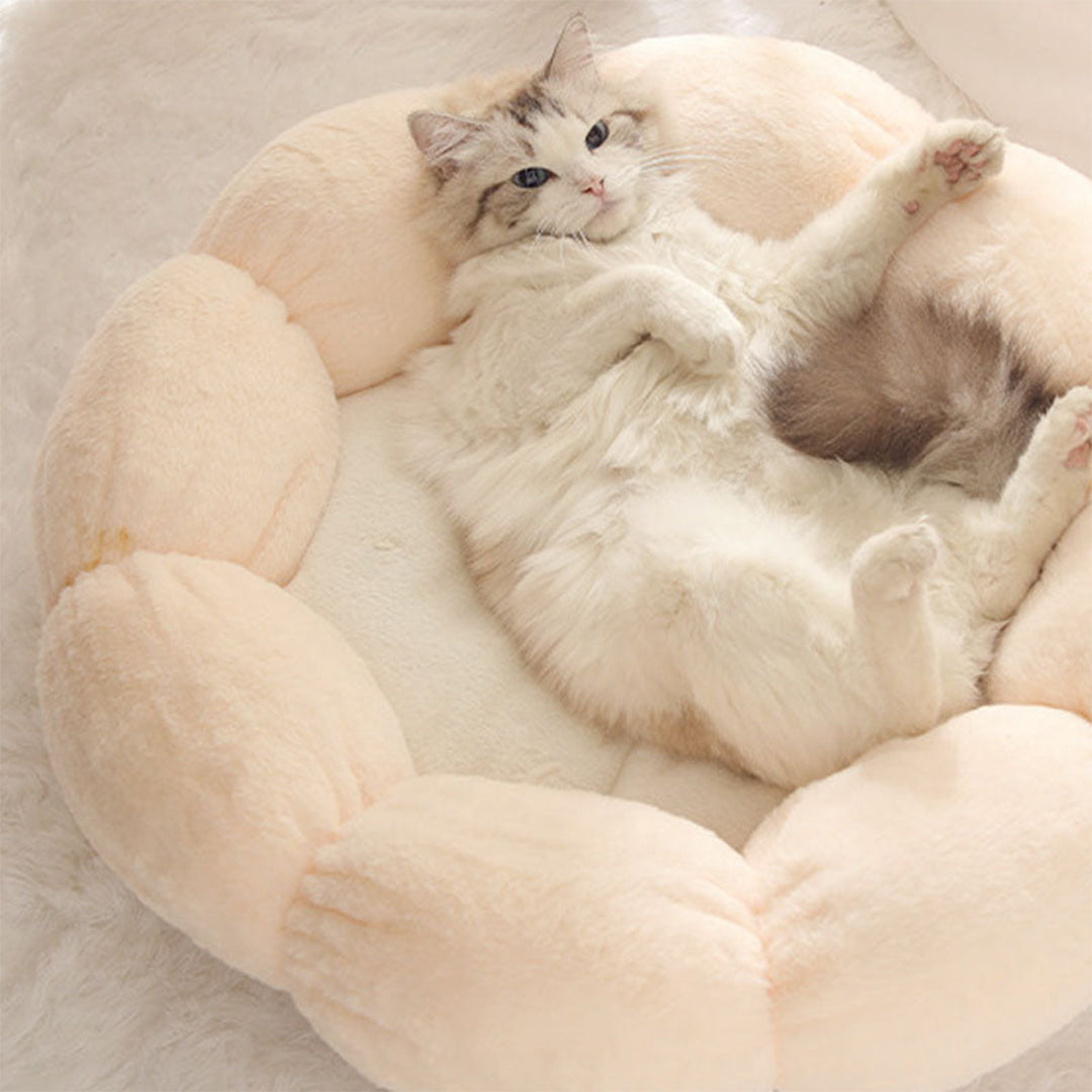 Flower-Shaped-Cat-Bed-Nest-10