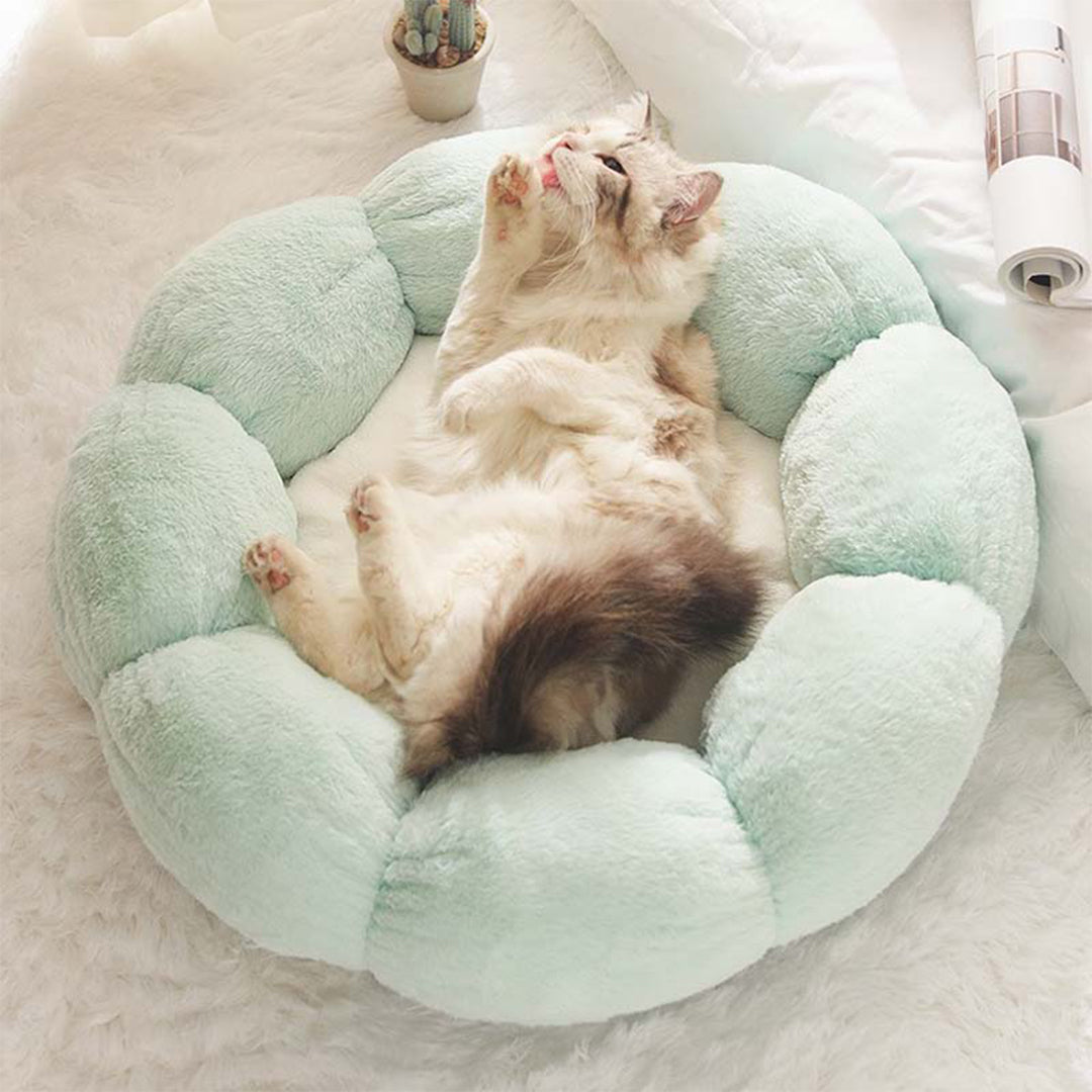 Flower-Shaped-Cat-Bed-Nest-7