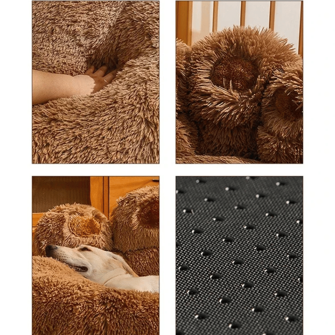 Fluffy-Paw-Shaped-Calming-Dog-Bed-12
