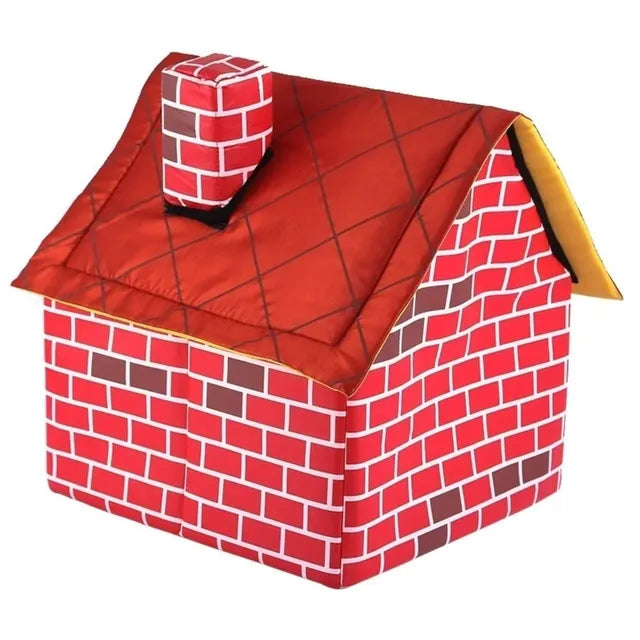Fun-Brick-House-Indoor-Kennel-Dog-Bed-4