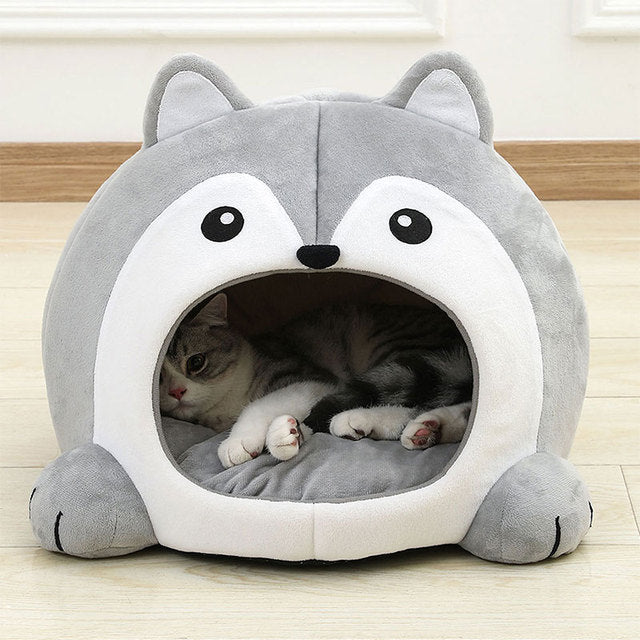 Fun-Plush-Cat-Bed-House-3