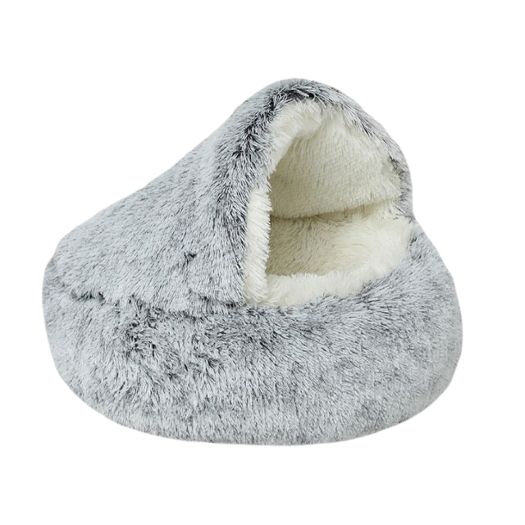 Furry-Plush-Cat-Bed-Nest-Snuggle-Cave-15