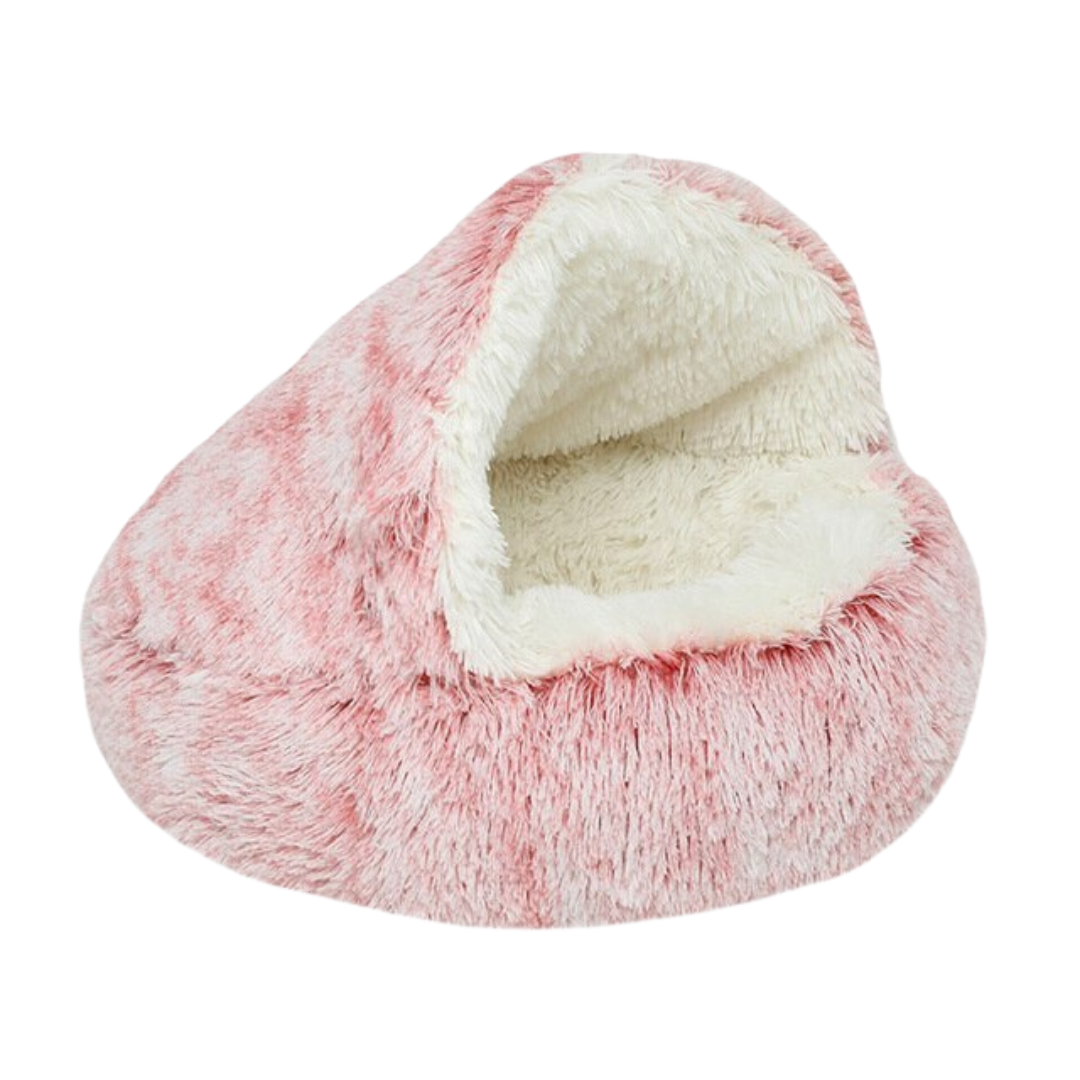 Furry-Plush-Cat-Bed-Nest-Snuggle-Cave-17