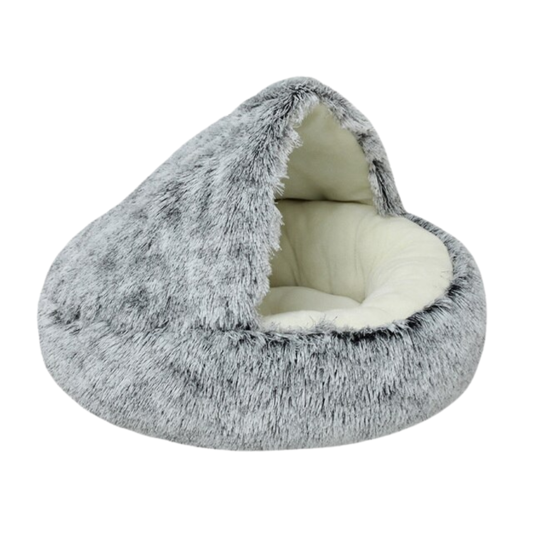 Furry-Plush-Cat-Bed-Nest-Snuggle-Cave-20