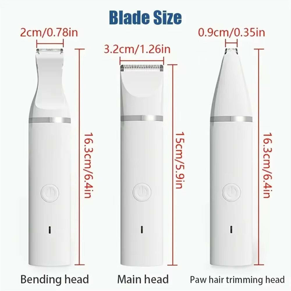 Low Noise Dog Clipper Kit with 5-in-1 Grooming Heads & Nail Grinder 6